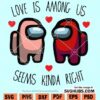 Among Us Valentines Day SVG