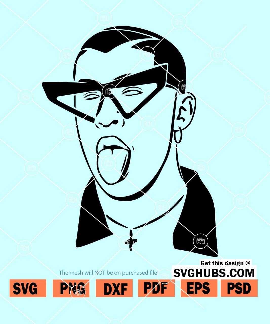 Bad bunny SVG, Bad Bunny Svg File, Bad bunny shirt SVG