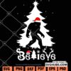 Bigfoot Christmas Believe SVG