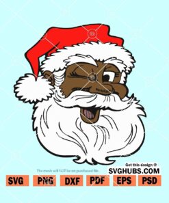 Black Santa SVG