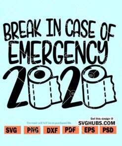 Break in case of emergency 2020 SVG