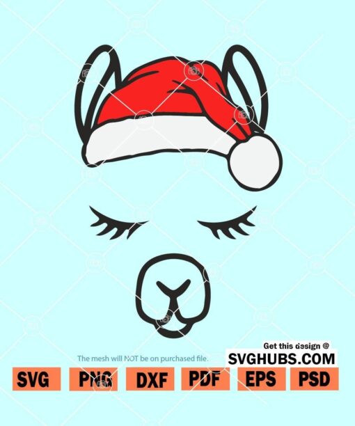 Christmas Llama SVG