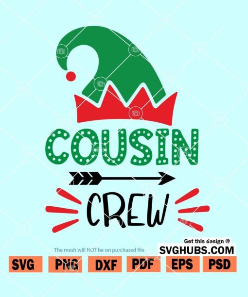 Elf Cousin Crew SVG