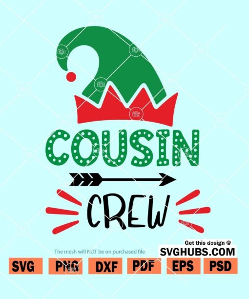 Elf Cousin Crew SVG