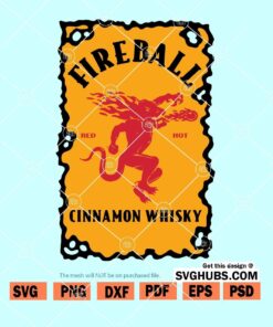 Fireball Cinnamon Whisky SVG