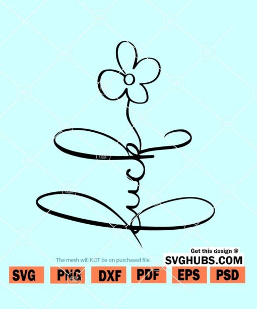 Fuck Flower Blossom SVG
