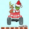 Grinch And Dog Jeep SVG