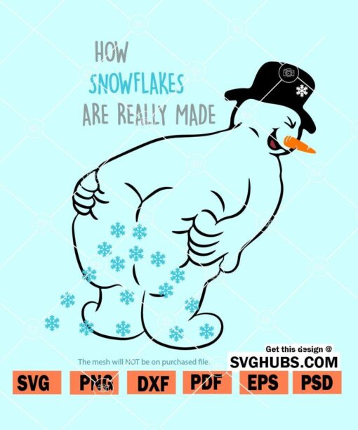 How Snowflakes Are made SVG
