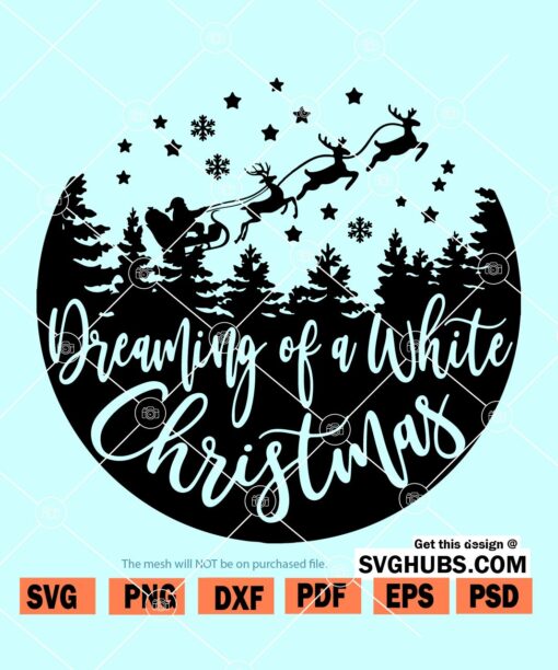 white Christmas SVG - Svg Hubs