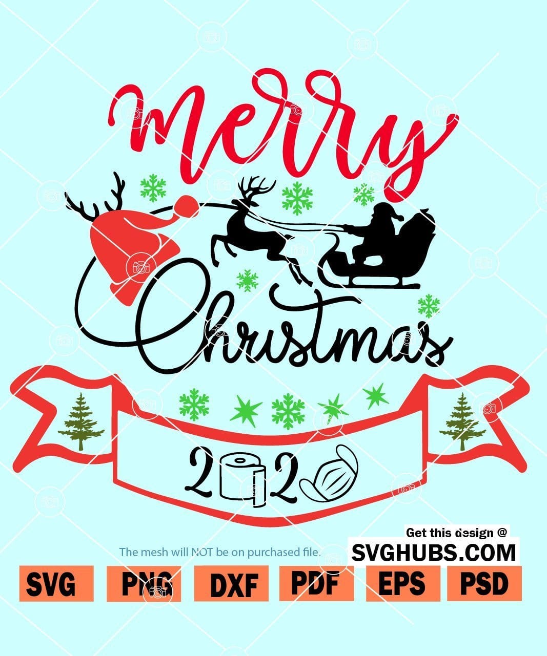 Merry Christmas 2020 SVG