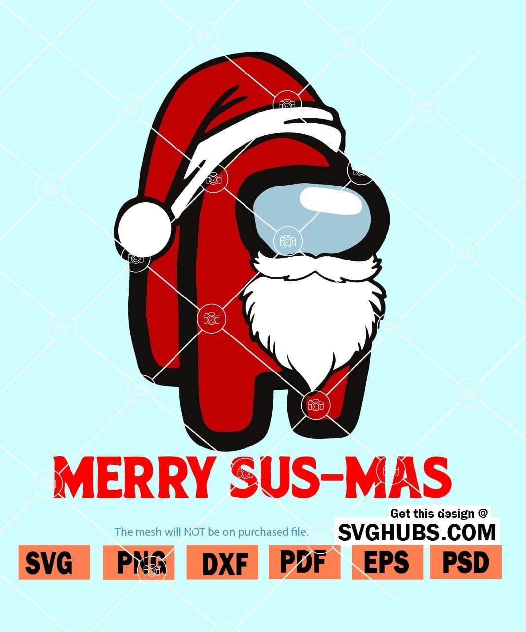 Merry Sus-mas svg among us PNG DXF  Among Us Christmas SVG for Cricut –  AmberPriceDesign