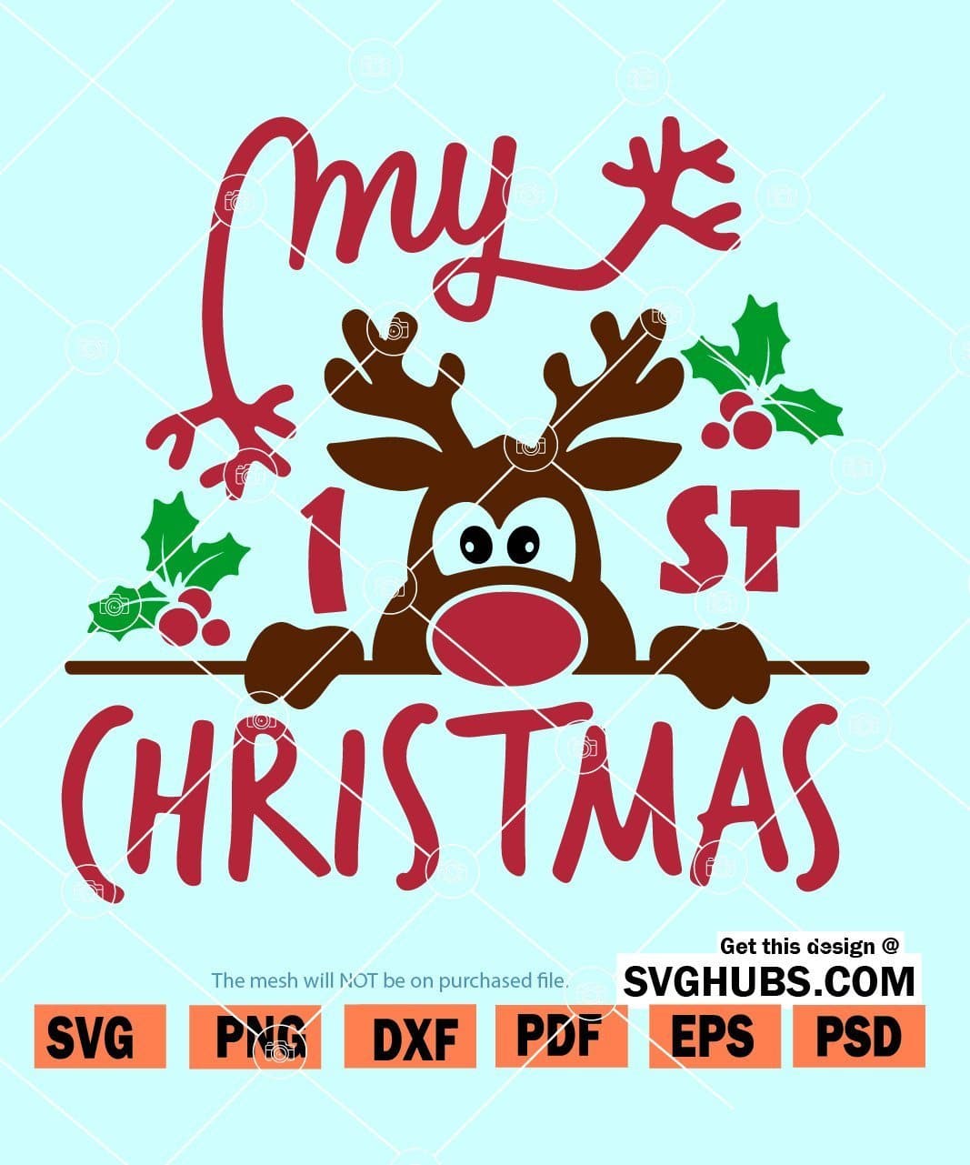 My first Christmas SVG, my 1st Christmas SVG, our first Christmas SVG