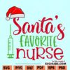 Santa's Favorite Nurse SVG
