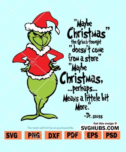 maybe christmas doesn't come from a store SVG