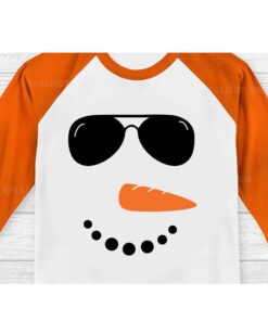 Snowman face SVG free