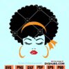 Afro woman SVG