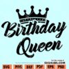 Birthday queen SVG