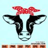 Cow with bandana SVG