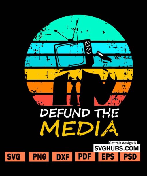 Defund the media SVG