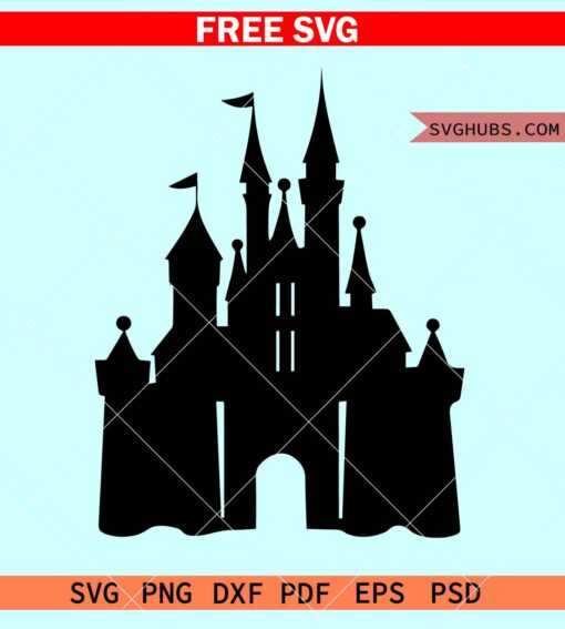 Disney castle SVG free, Disney SVG free, Mickey Mouse castle svg free, Disneyland svg free