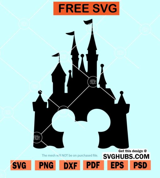 Disney castle free SVG