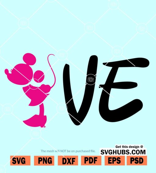 Disney love SVG