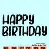 Happy Birthday Banner SVG