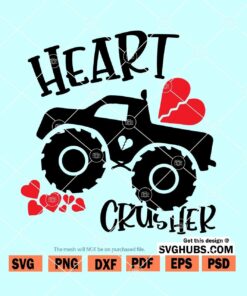 Heart Crusher truck SVG