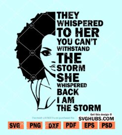 I Am the Storm SVG
