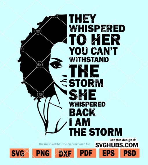 I Am the Storm SVG