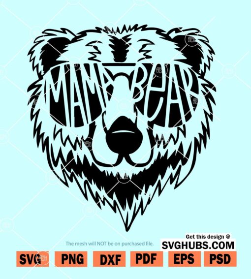 Mama bear SVG file