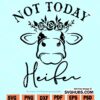 Not today Heifer SVG