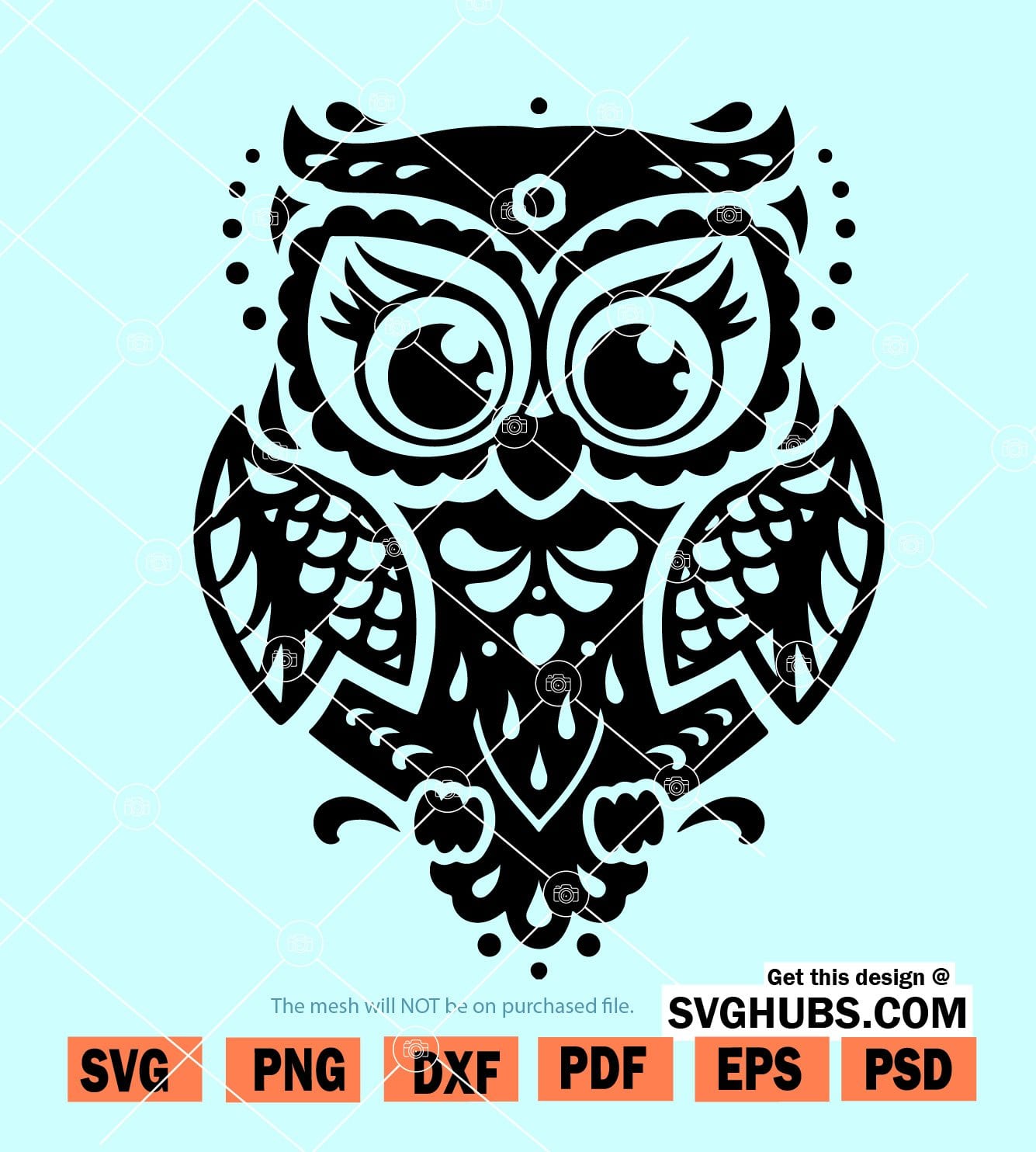 Free Free Layered Owl Mandala Svg SVG PNG EPS DXF File