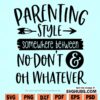 Parenting Style SVG