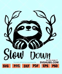 Slow down Sloth SVG