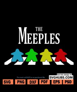The Meeples Of Abbey Road SVG