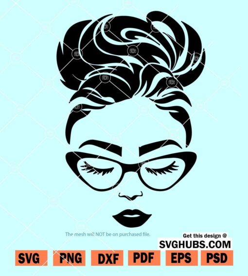 Woman With Glasses SVG