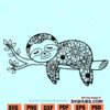 sloth mandala SVG