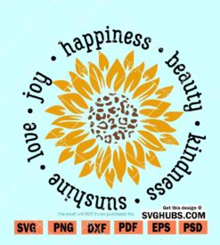 sunflower quote SVG