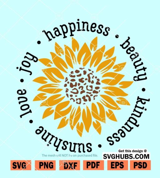 sunflower quote SVG