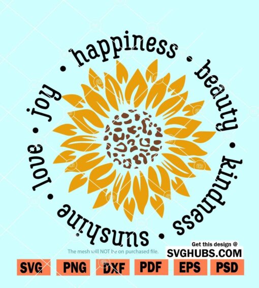 sunflower quote SVG