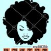 Afro woman SVG