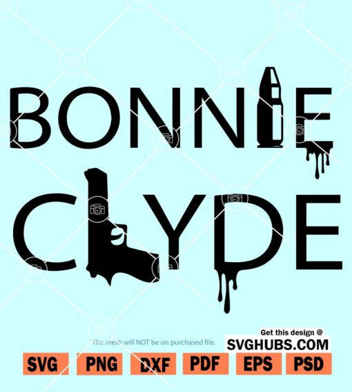 Bonnie and Clyde svg