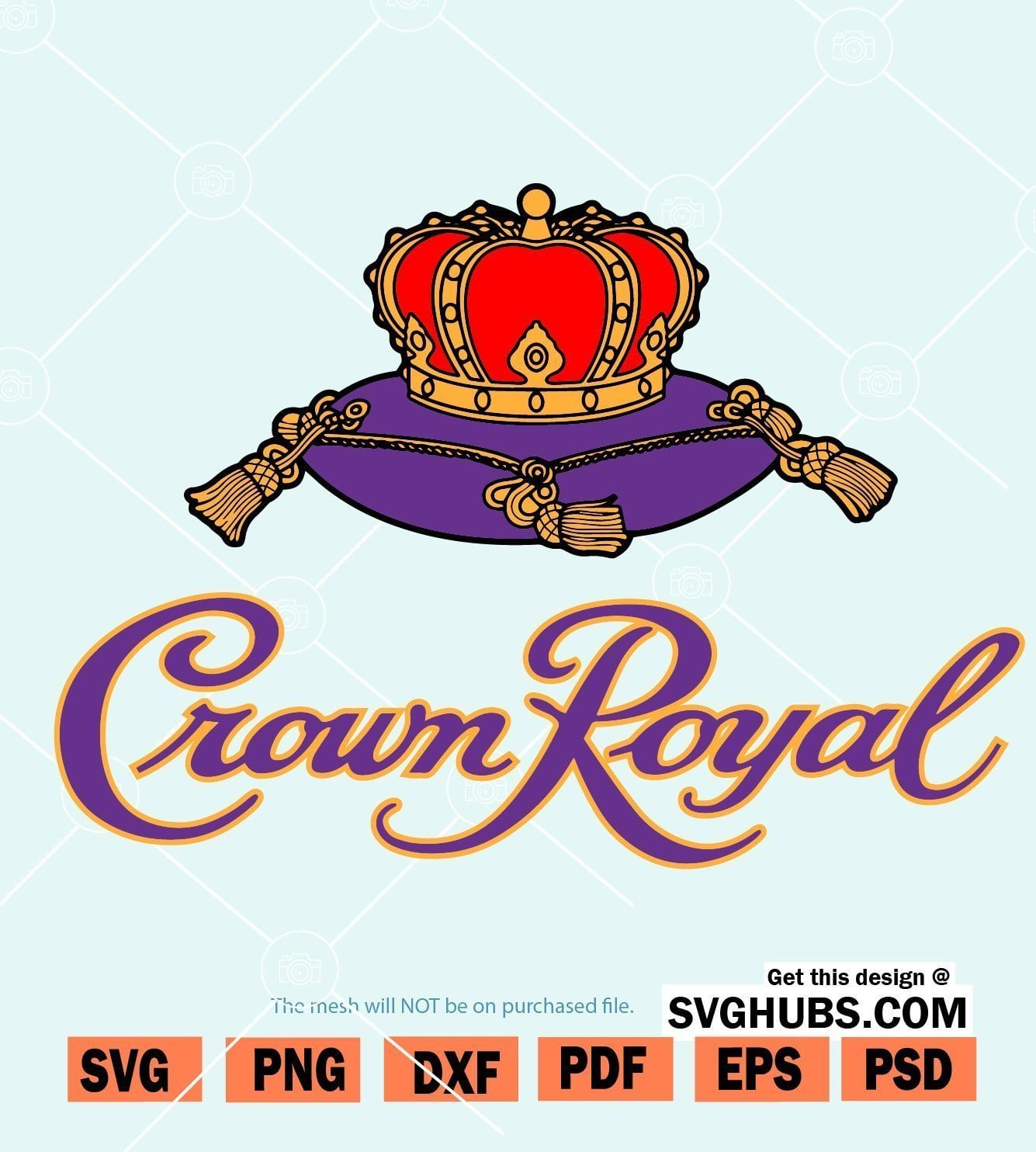 Crown Royal Svg cut file, Whisky Svg, Crown Royal label SVG - Svg Hubs