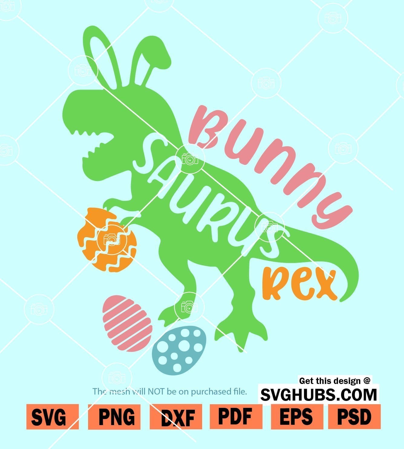 Easter dinosaur SVG