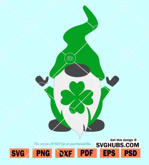 Gnome St Patrick SVG