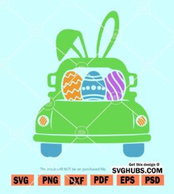 Happy Easter Truck SVG