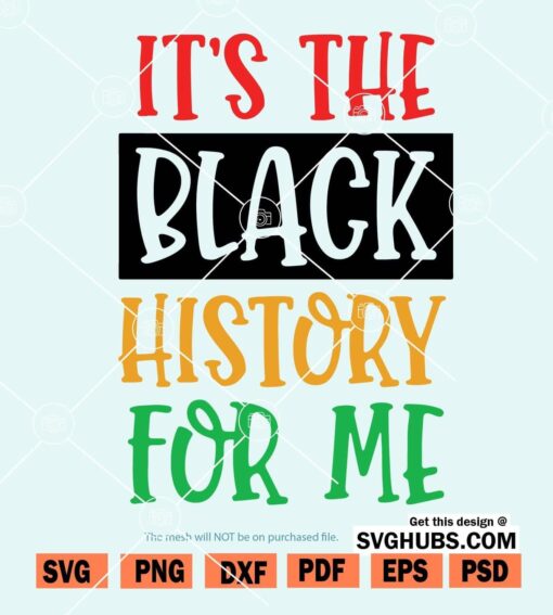 It's The Black History For Me SVG