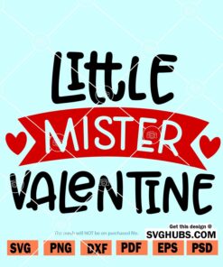 Little Mister Valentine SVG