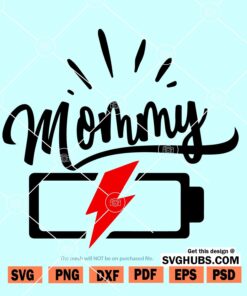 Mommy battery SVG